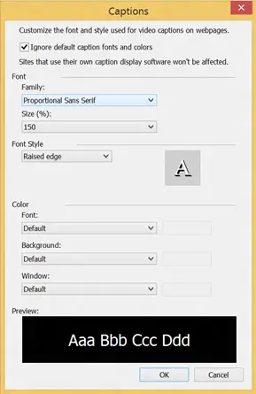 Download Internet Explorer 11 Release Preview For Windows 7 SP1 Direct Download Links Customizing captions in Internet Explorer 11