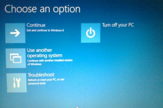 Start Windows8 in safe mode