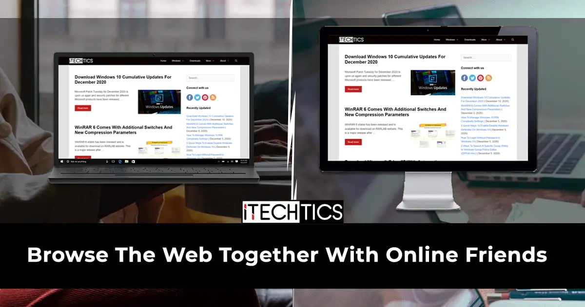 Browse the web together with online friends