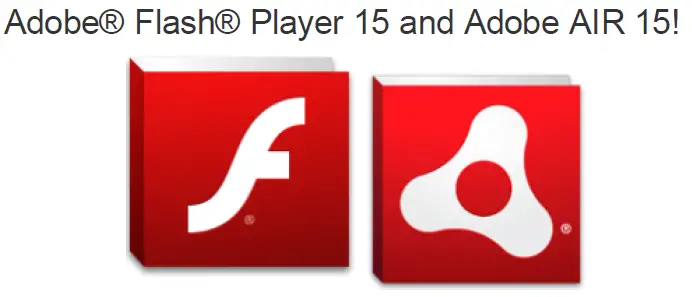 Adobe Flash Player 15   -  3