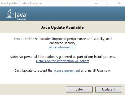 java 8 update 151 java 8 update 151