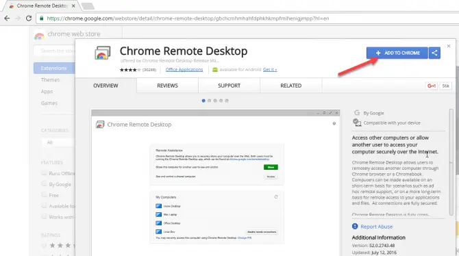 Chrome Remote Desktop as TeamViewer alternative