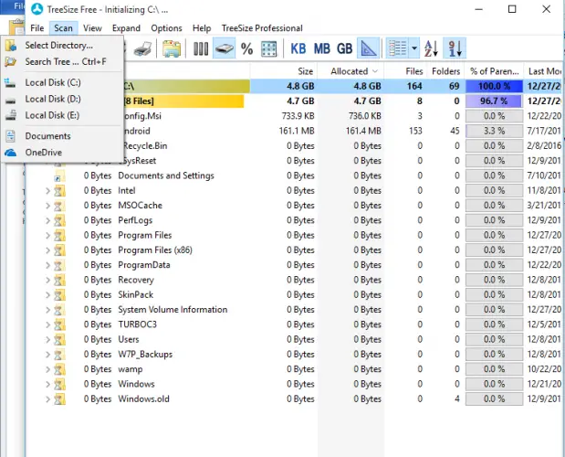 win folder size win folder size