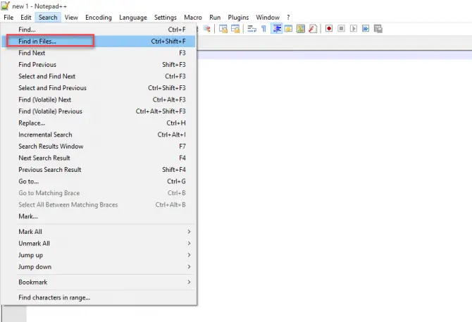 How to Use Notepad++ to Find Text in All Files of a Folder 5