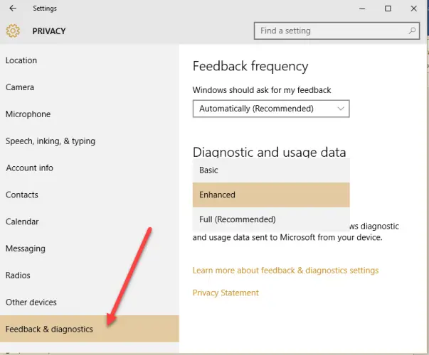 microsoft telemetry service name