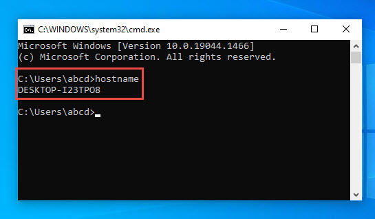 How To Login Without Password in Windows 10 hostname