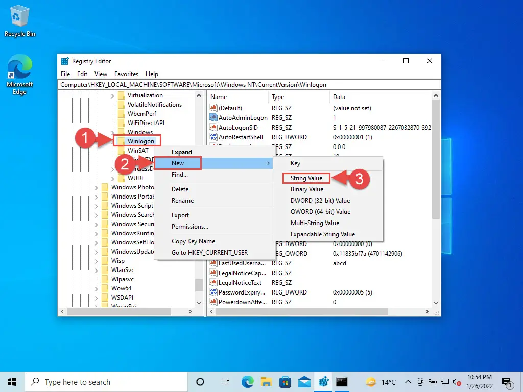 How To Login Without Password in Windows 16 new string