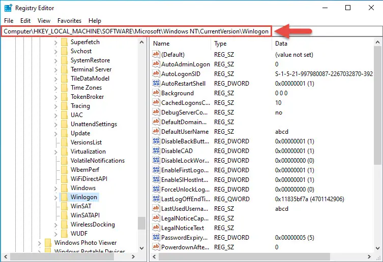 How To Login Without Password in Windows 12 reg nav 1