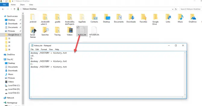 How To Check Command History in Command Prompt In Windows 6 How To Check Command History in Command Prompt In Windows 4