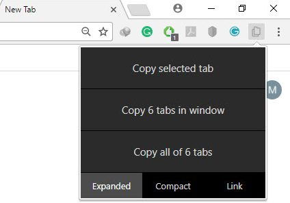 Copy URLs Of All Open Tabs In All Browsers [Chrome, Firefox, Opera, IE] 8