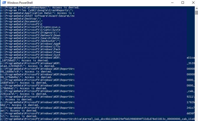 Using iCACLS in PowerShell