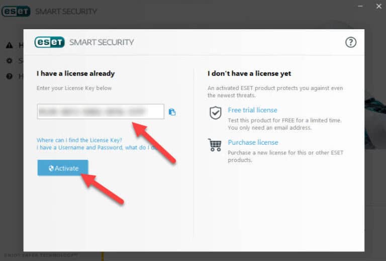 eset internet security license key 2019 trial