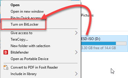 How To Password Protect A USB Drive Using BitLocker 2 Turn on bitlocker on USB Drive