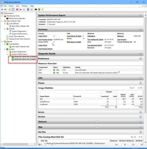 Windows 10 Performance Test Report