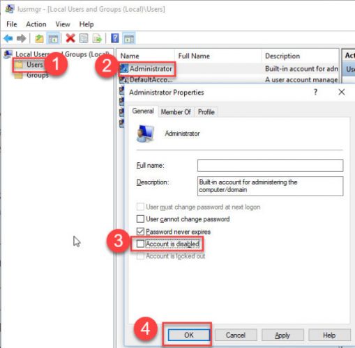 change user password command line windows 10