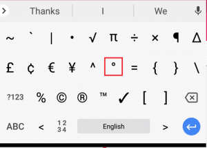 How To Insert Degree Symbol In Windows, Mac, Android And iOS 23