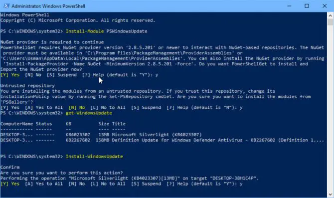 How To Run Windows Update From Command Line 3 Install WindowsUpdate