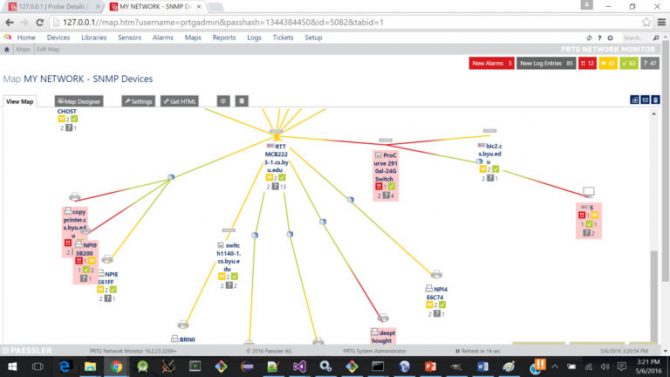 PRTG Mapping SNMP Devices