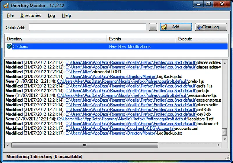 Log monitor