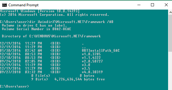 2 Ways to Check .NET Framework Version Using Command Line 1