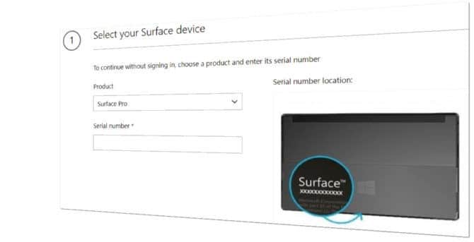 Microsoft Surface recovery
