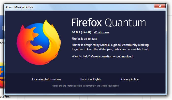 what is the current version of firefox for windows