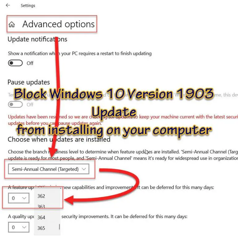 Defer Windows 10 feature updates featured