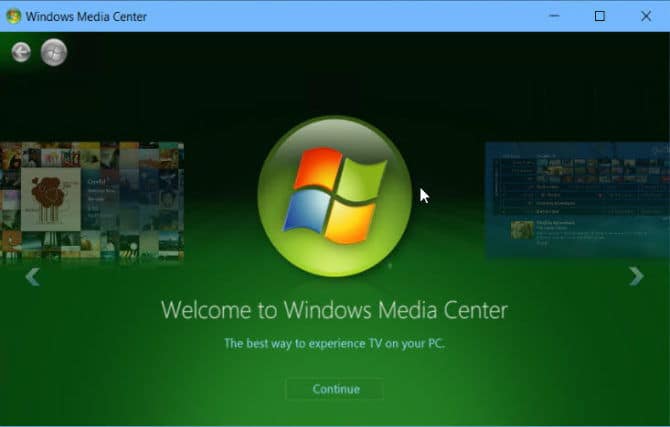 Windows Media Center