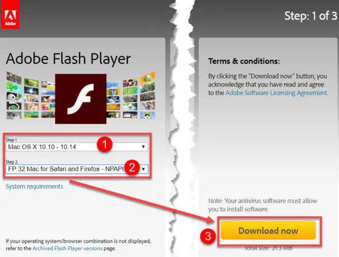 Download latest Adobe Flash Player stable