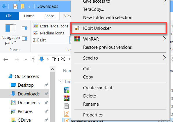 How To Delete, Move, or Rename Files In Use By Another Program 7 IObit Unlocker in context menu