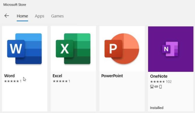 Microsoft Store Office Apps