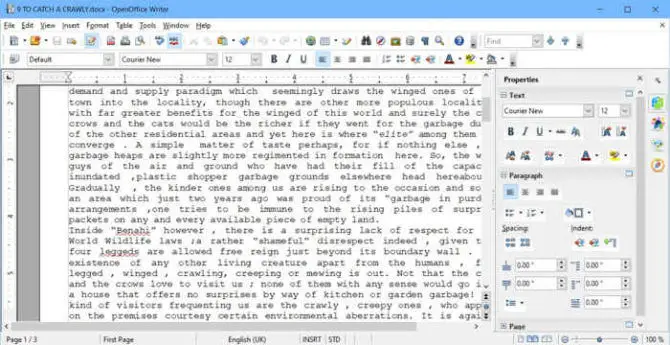 OpenOffice Writer