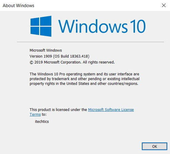 Download Windows 10 November 2019 Update Version 1909 Iso Images