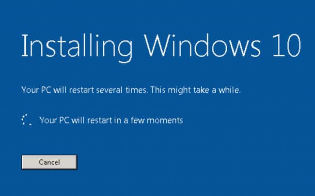 Installing Windows 10