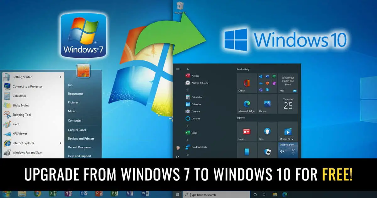 Upgrade From Windows 7 To Windows 10 For Free