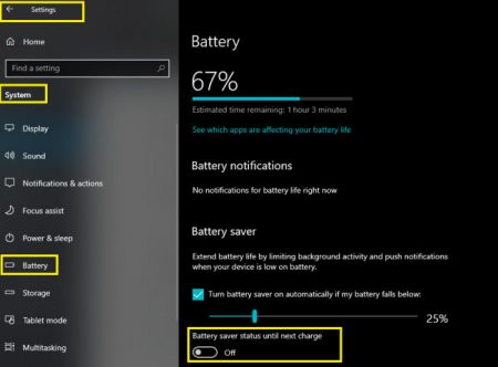 how to turn off power save mode windows 11