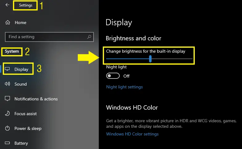 how to change computer screen brightness