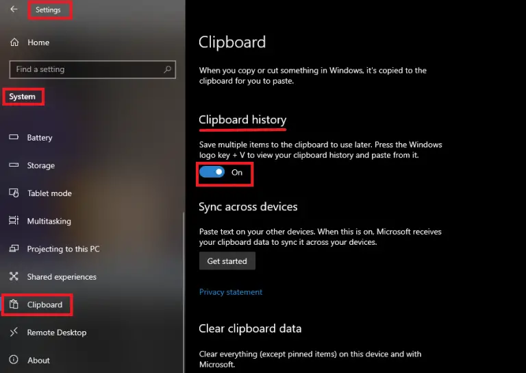 4 Ways To Enable And View Windows 10 Clipboard History
