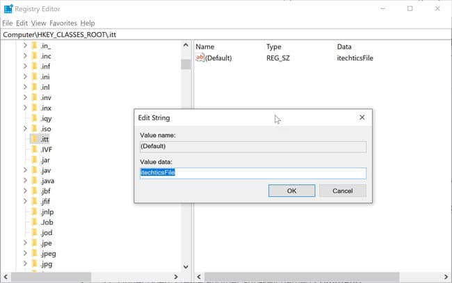 Creating a new filetype in Windows Registry