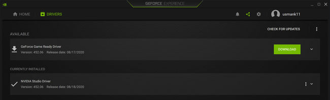 Download the new GeForce driver