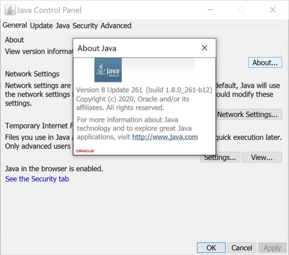Java 8 Update 261