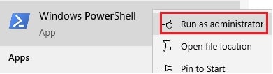 powershell as admin