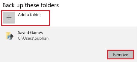 FH add remove folder