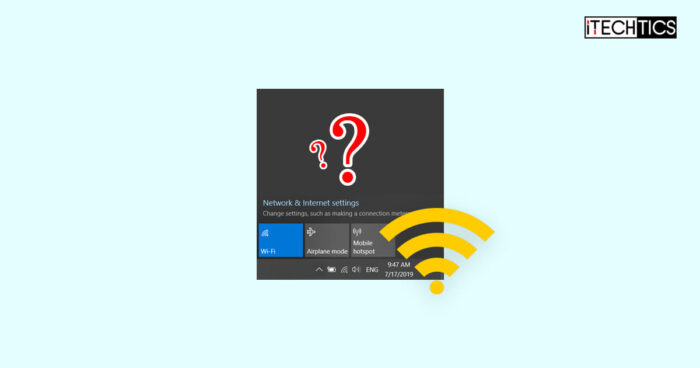 windows 10 hidden wifi not showing up
