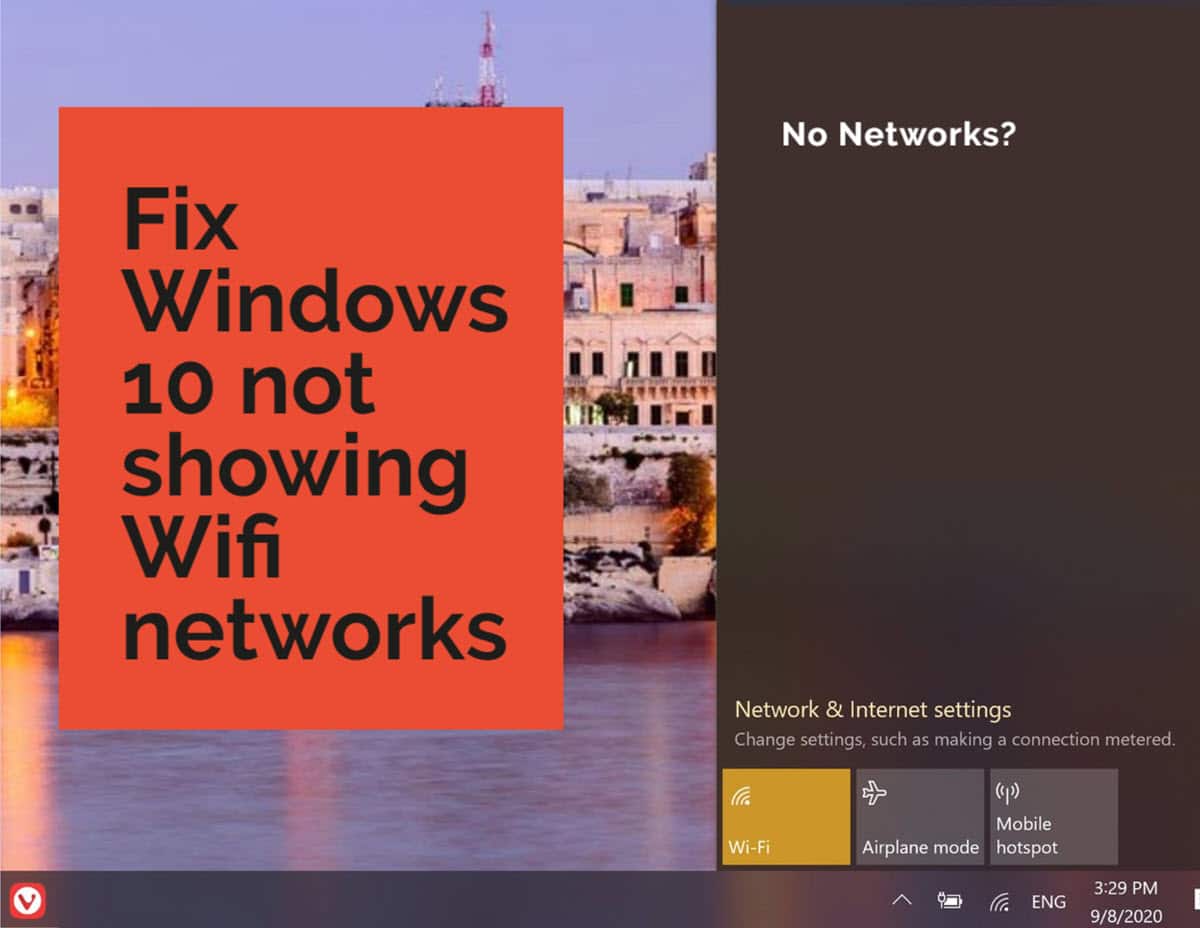 no networks found windows 10 no networks found windows 10