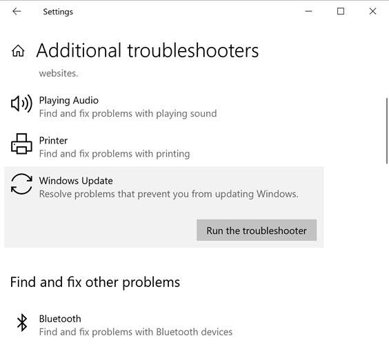 How to Reset Windows Update Settings in Windows 10 9 Windows Update troubleshooter