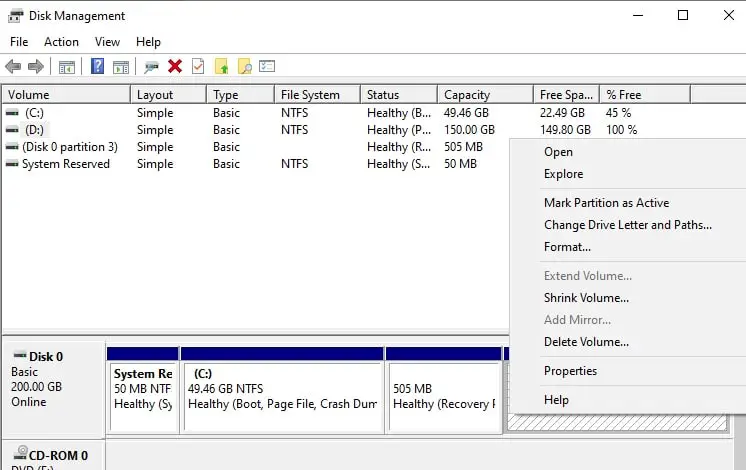 windows disk utility