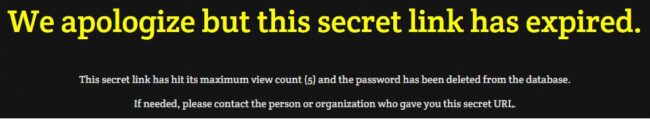 2 Ways To Share Passwords Securely Over The Internet 3 link expired