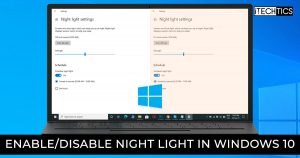2 Ways to Enable/Disable Night Light in Windows 10