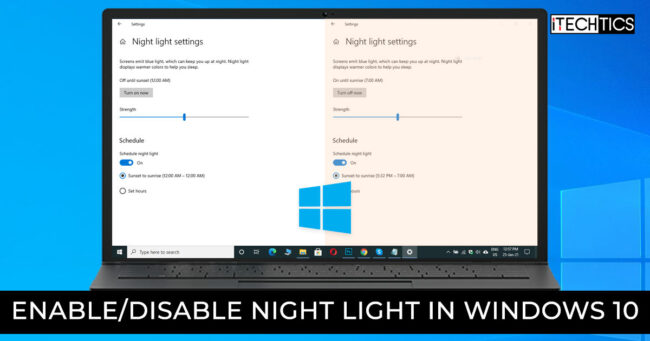 Enable Disable Night Light in Windows 10 1